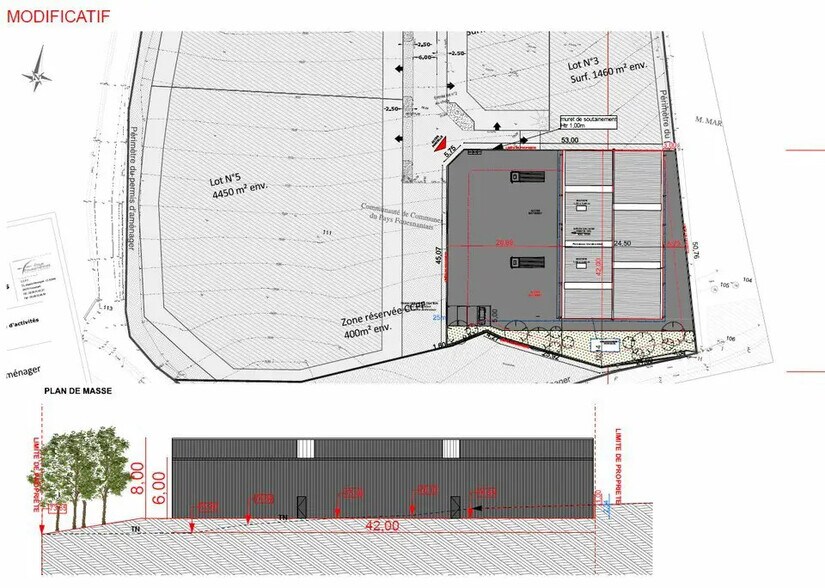 Local d’activités dans Quimper à louer - Plan de site – Image 2 sur 2