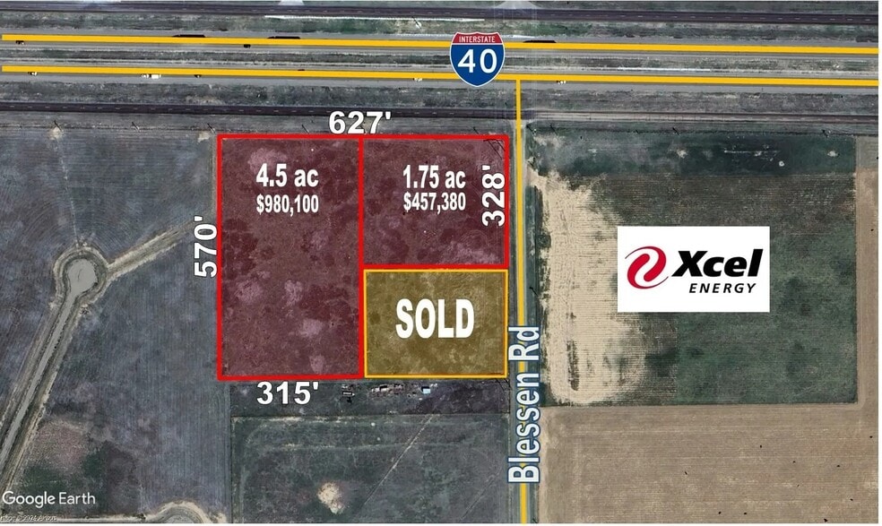SW Corner I-40, Amarillo, TX à vendre - Aérien – Image 2 sur 2
