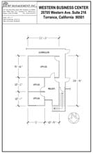 20695 S Western Ave, Torrance, CA à louer Plan d’étage– Image 1 sur 1