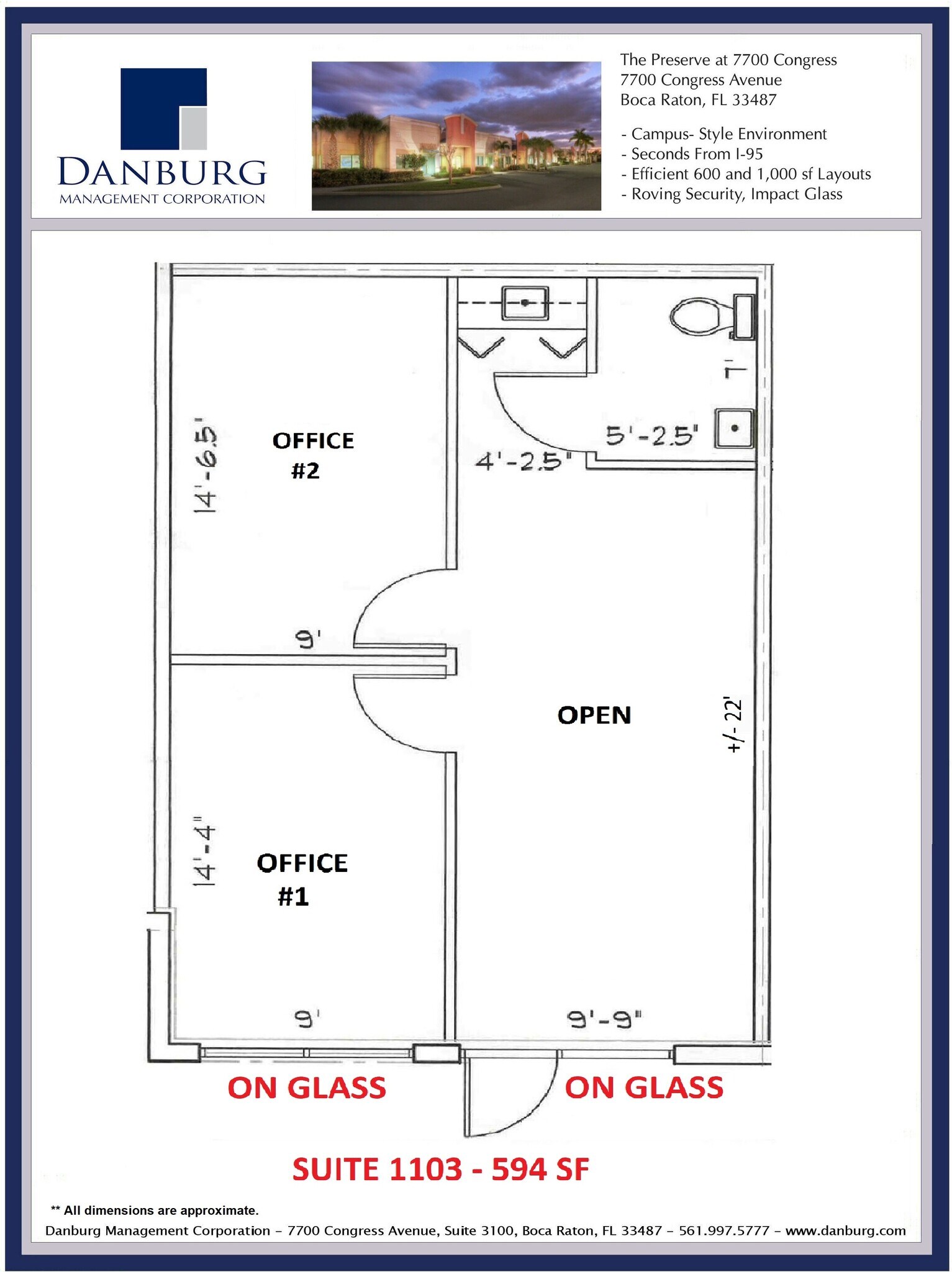 7700 Congress Ave, Boca Raton, FL à louer Plan d’étage– Image 1 sur 1