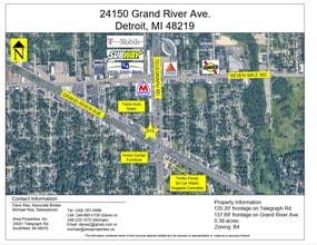 24150 Grand River Ave, Detroit, MI à louer Carte– Image 1 sur 2