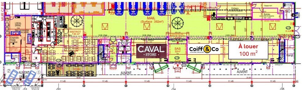Local commercial dans La Châtaigneraie à louer - Plan d’étage – Image 2 sur 2