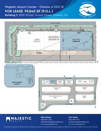 Plus de détails pour 3550 E Jurupa St, Ontario, CA - Industriel/Logistique à louer