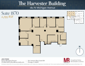 180 N Michigan Ave, Chicago, IL à louer Plan d’étage– Image 1 sur 6