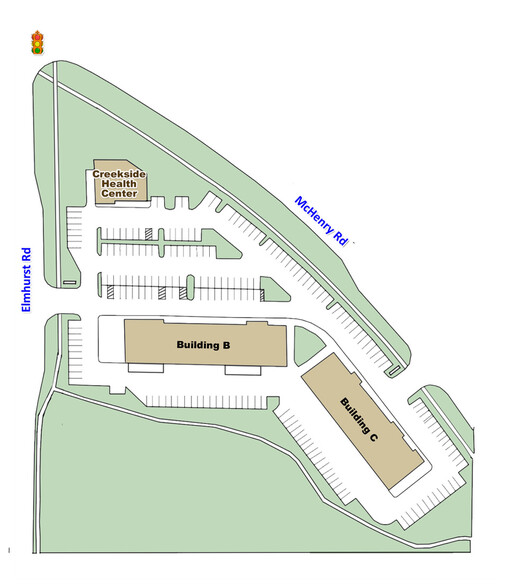 250-294 Mchenry Rd, Wheeling, IL à louer - Plan de site – Image 2 sur 16