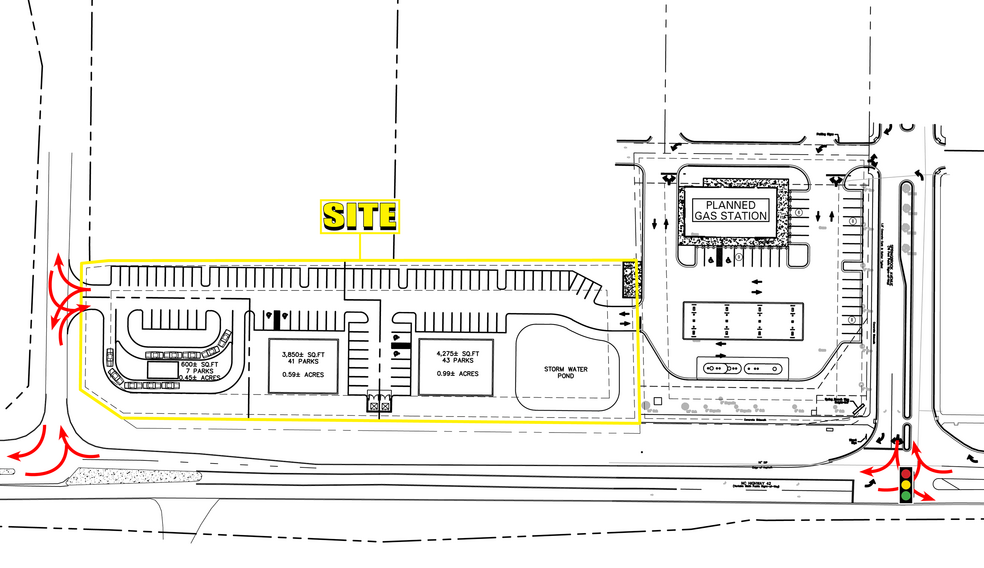 2364 Hwy 42 W, Clayton, NC à louer - Plan de site – Image 3 sur 4