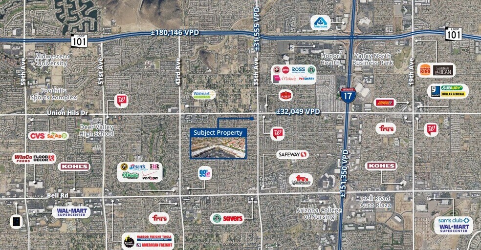 3515 W Union Hills Dr, Phoenix, AZ à louer - Aérien – Image 2 sur 6