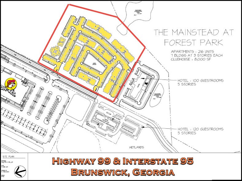 Bucee's Blvd. at I-95 Exit 42, Brunswick, GA à vendre - Plan de site – Image 1 sur 2
