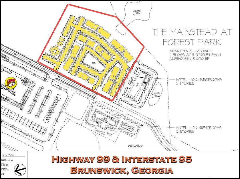 Bucee's Blvd. at I-95 Exit 42, Brunswick, GA à vendre Plan de site– Image 1 sur 3