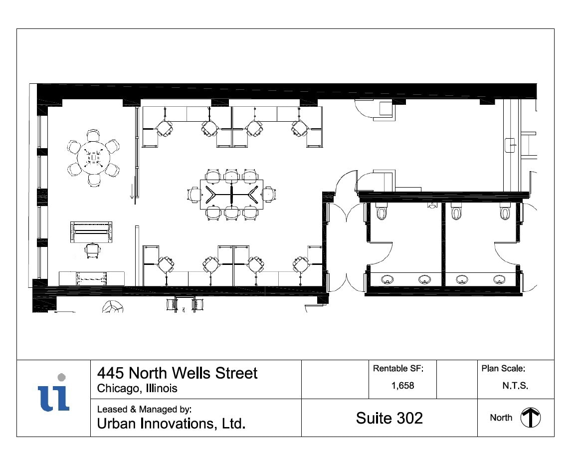 445 N Wells St, Chicago, IL à louer Plan d’étage– Image 1 sur 1
