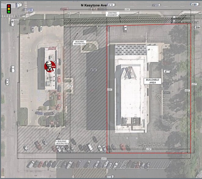 6100 N Keystone Ave, Indianapolis, IN à louer - Plan de site – Image 3 sur 5