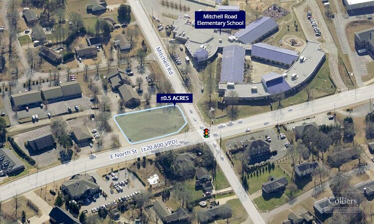 E North St & Mitchell Rd, Greenville, SC à vendre - Photo principale – Image 1 sur 4