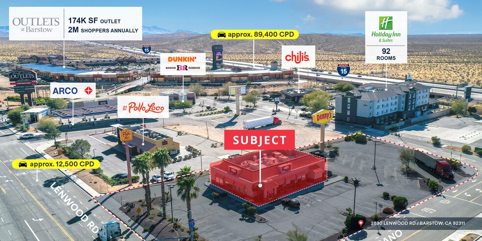 2830 Lenwood Rd, Barstow, CA à louer - Photo de l’immeuble – Image 1 sur 4
