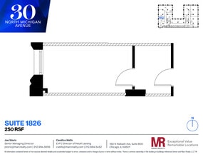 30 N Michigan Ave, Chicago, IL à louer Plan d’étage– Image 1 sur 4
