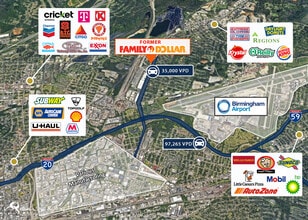 4300 Vanderbilt Rd, Birmingham, AL - VUE AÉRIENNE vue de carte