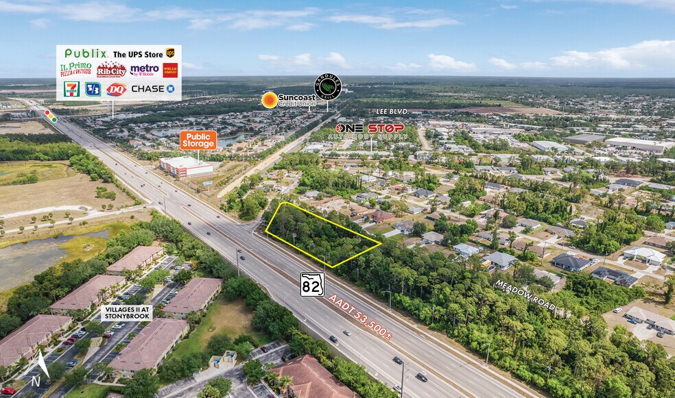 108/120 Meadow Rd, Lehigh Acres, FL à vendre - Aérien – Image 2 sur 7