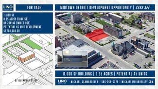 Plus de détails pour 3745 Cass Ave, Detroit, MI - Local commercial à vendre