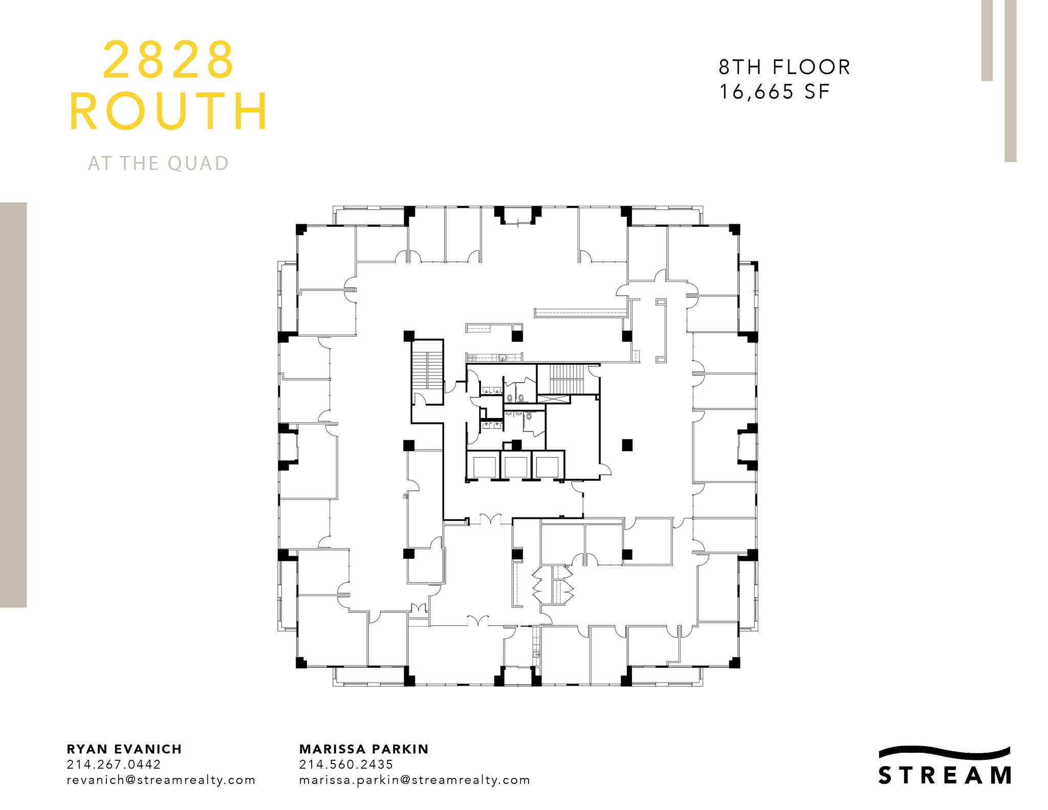 2828 Routh St, Dallas, TX à louer Plan d’étage– Image 1 sur 1