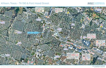 1604 S Fort Hood St, Killeen, TX - Vue aérienne vue de carte