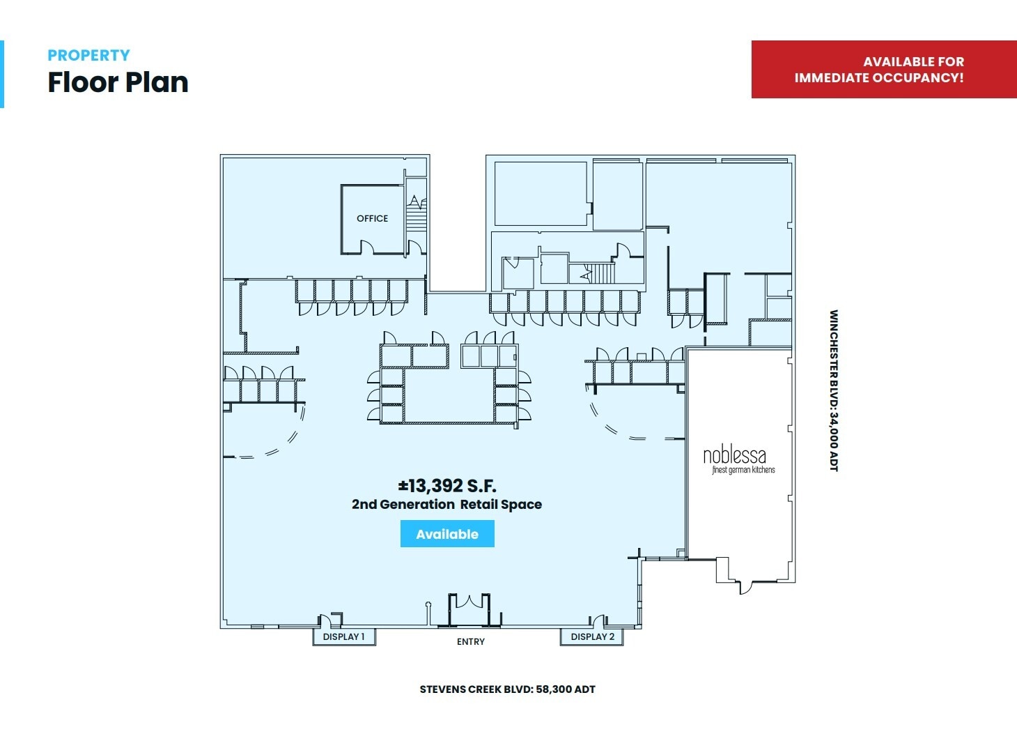 3109-3111 Stevens Creek Blvd, San Jose, CA à louer Plan d’étage– Image 1 sur 1