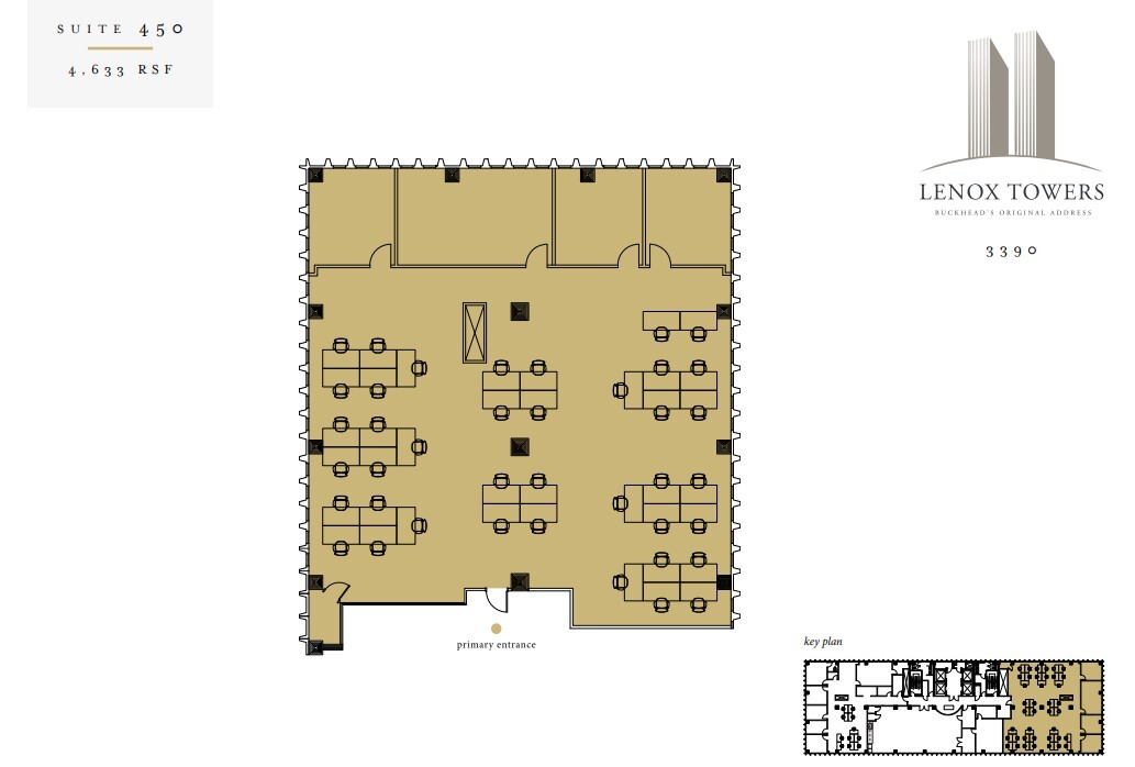 3400 Peachtree Rd NE, Atlanta, GA à louer Plan d’étage– Image 1 sur 1