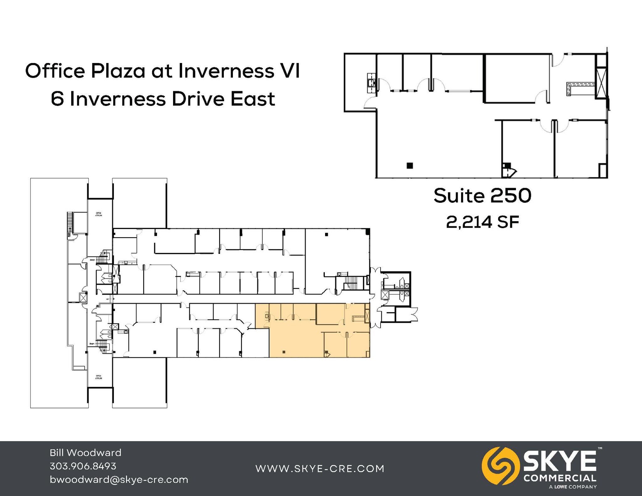 6 Inverness Ct E, Englewood, CO à louer Plan d’étage– Image 1 sur 1