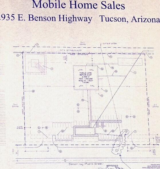 2935 E Benson Hwy, Tucson, AZ à vendre - Plan de site – Image 2 sur 17