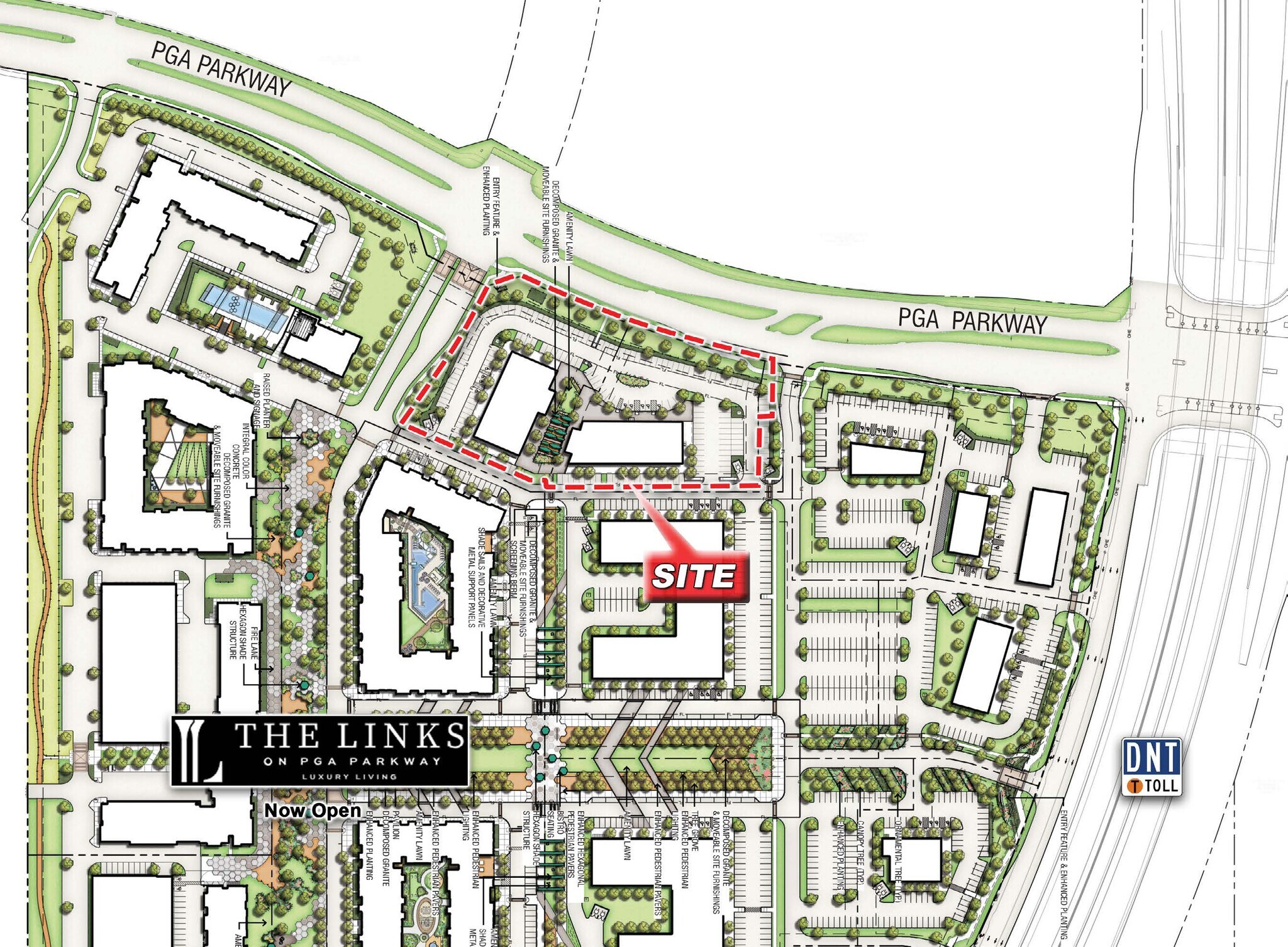SWQ of Dallas North Tollway & PGA Pkwy, Frisco, TX à louer Plan de site– Image 1 sur 15