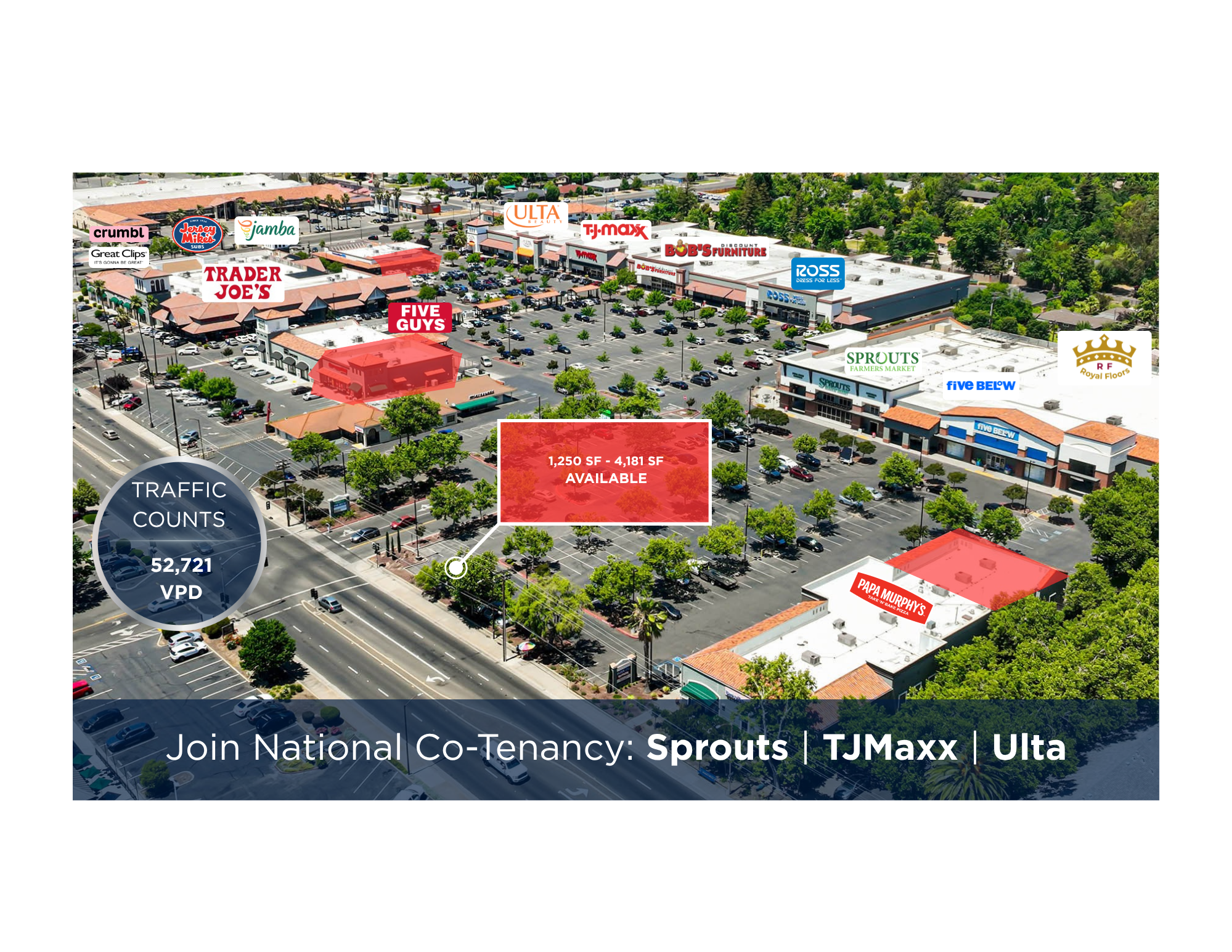 2601-2805 Marconi Ave, Sacramento, CA à louer Aérien– Image 1 sur 5