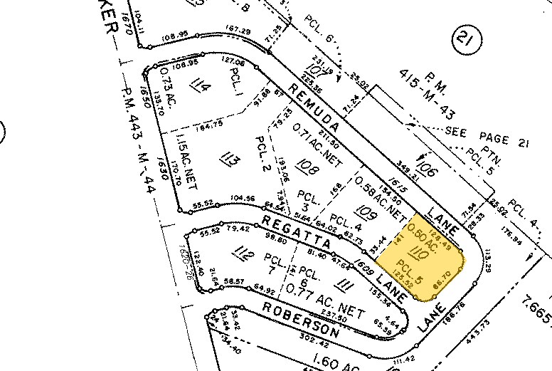 1605 Remuda Ln, San Jose, CA à louer Plan cadastral– Image 1 sur 2