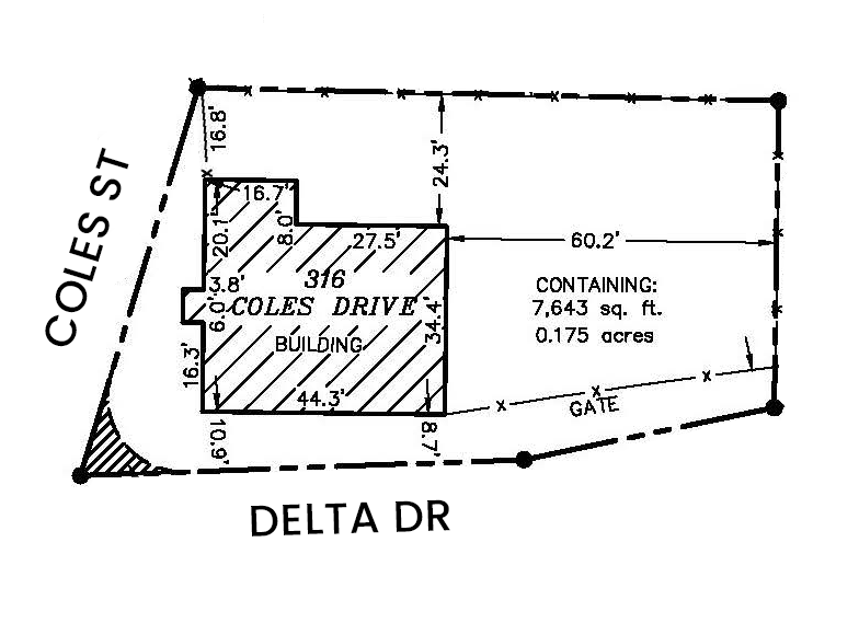 316 Coles St, El Paso, TX à louer - Plan de site – Image 3 sur 9
