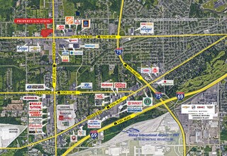 5072-5096 Corunna Rd, Flint, MI - Vue aérienne vue de carte - Image1