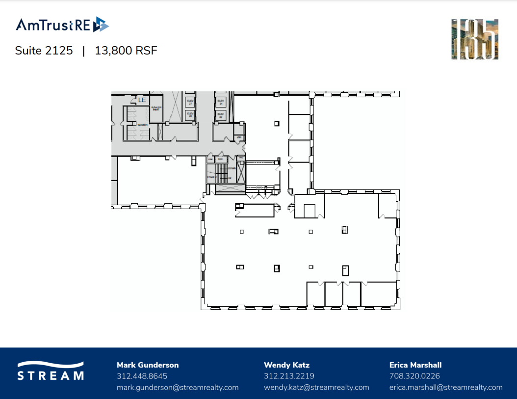 135 S LaSalle St, Chicago, IL à louer Plan d’étage– Image 1 sur 1