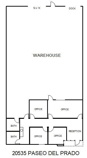 20515-20545 Paseo Del Prado, Walnut, CA à louer Plan d’étage– Image 1 sur 1