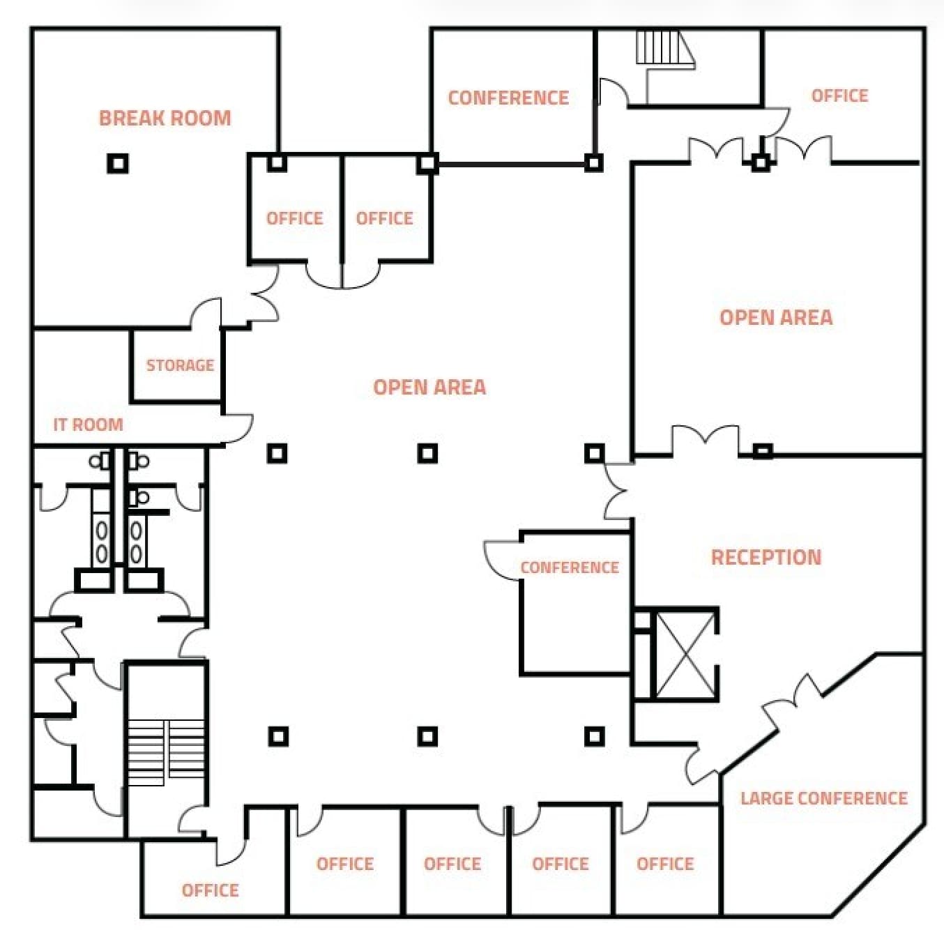 1370 India St, San Diego, CA à louer Plan d’étage– Image 1 sur 1