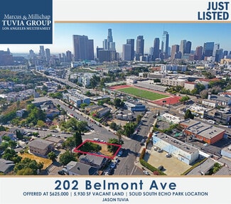 Plus de détails pour 202 Belmont Ave, Los Angeles, CA - Terrain à vendre