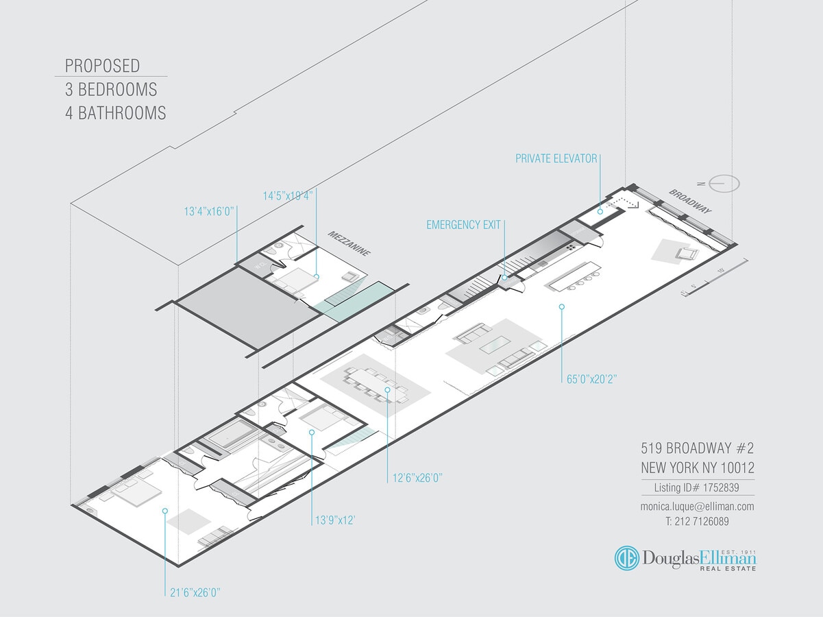513-519 Broadway, New York, NY 10012 - Lot 2F -  - Photo intérieure - Image 1 of 2