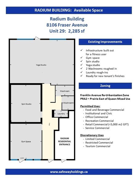 8106 Fraser Av, Fort McMurray, AB à louer - Plan d’étage – Image 2 sur 10