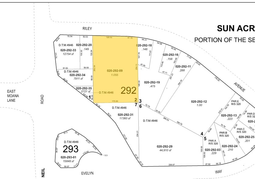 1380 Riley Ave, Reno, NV à vendre - Plan cadastral – Image 2 sur 3