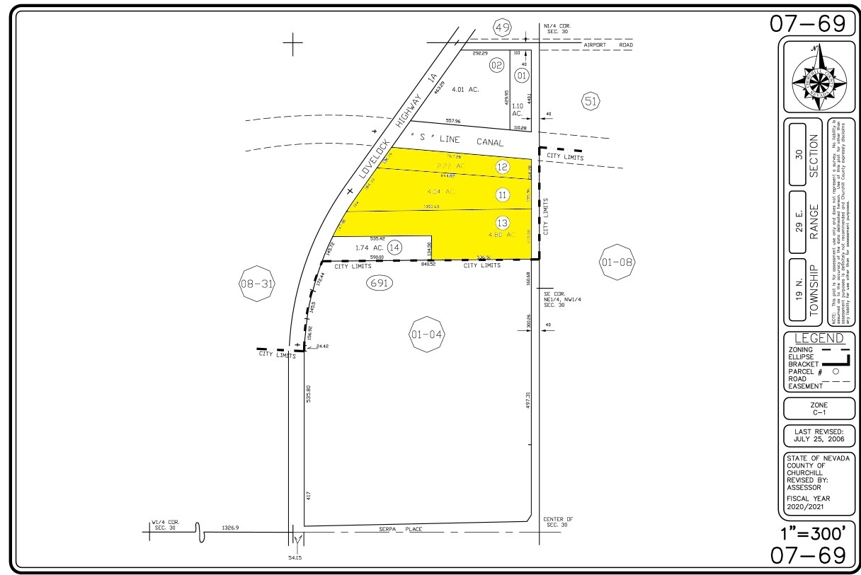 899 Lovelock Hwy, Fallon, NV à vendre Plan cadastral– Image 1 sur 2
