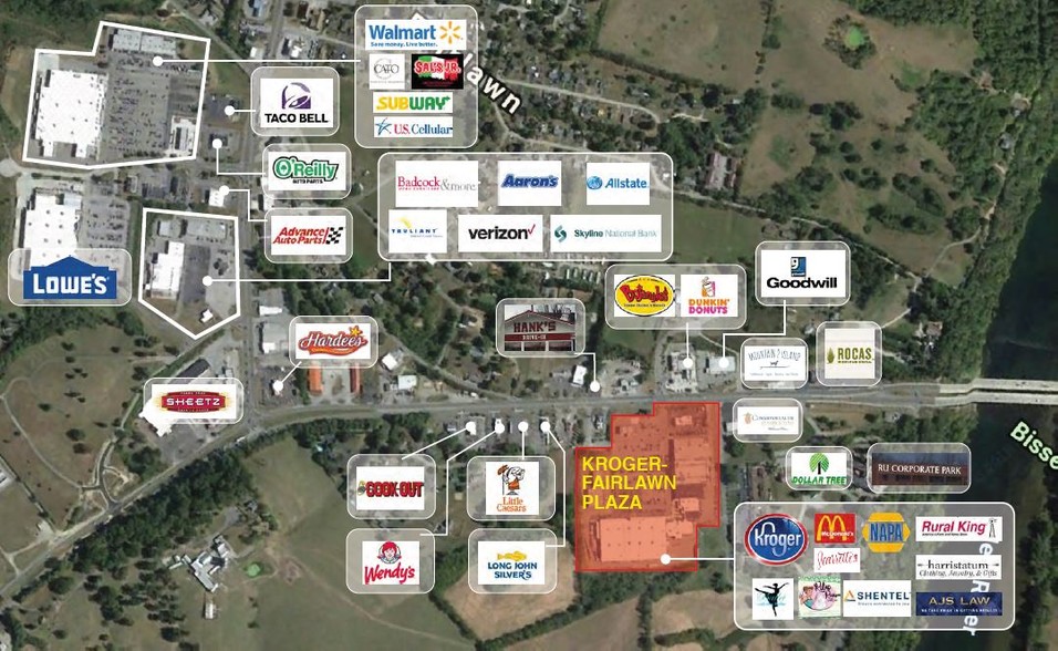 7450 Lee Hwy, Fairlawn, VA à louer - Aérien – Image 2 sur 8