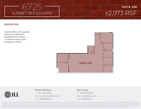 6725 W Sunset Blvd, Los Angeles, CA à louer Plan de site– Image 1 sur 6