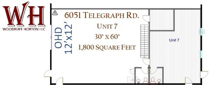 6051 Telegraph Rd, Toledo, OH à louer Plan d’étage– Image 1 sur 7