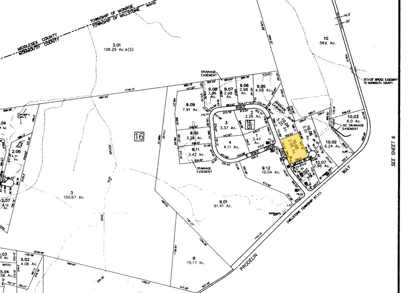 350 Rike Dr, Millstone Township, NJ à vendre - Plan cadastral – Image 2 sur 2