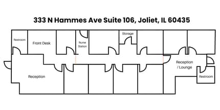 333 N Hammes Ave, Joliet, IL à louer Plan d’étage– Image 2 sur 16