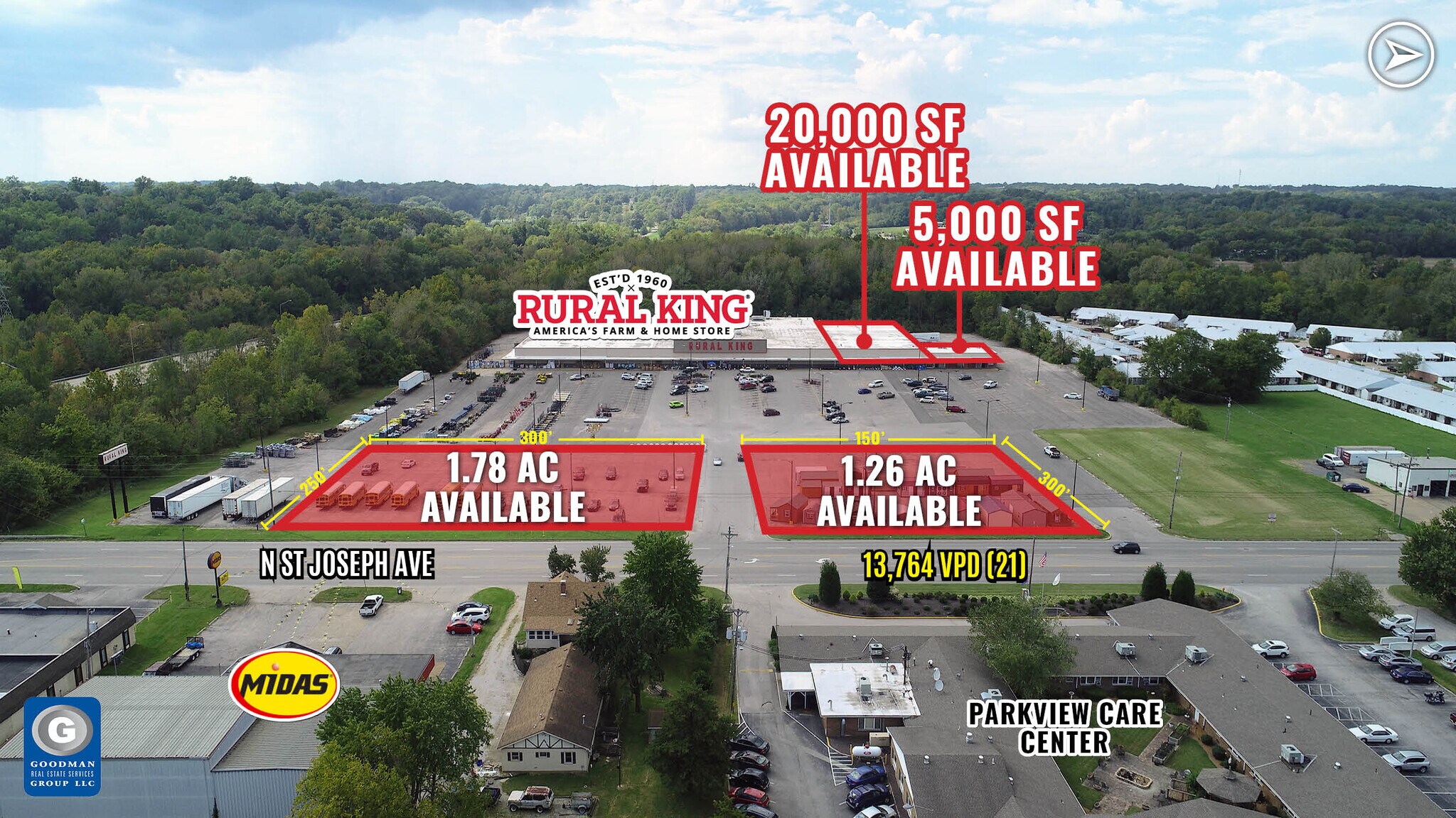 2800 BL St Joseph Ave, Evansville, IN à vendre Aérien– Image 1 sur 5