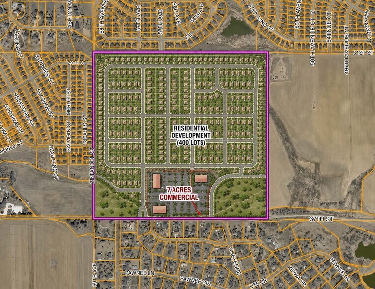 W 37th St, Evans, CO à vendre - Plan de site – Image 2 sur 2