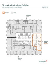 1900 Randolph Rd, Charlotte, NC à louer Plan d’étage– Image 2 sur 2