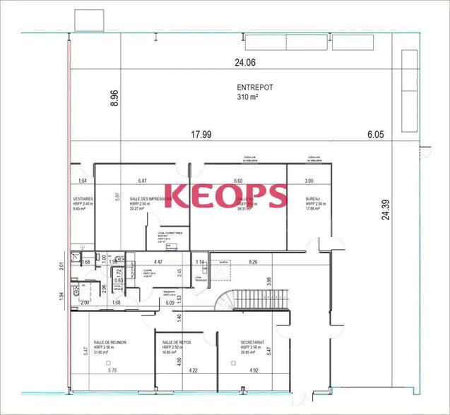 Local d’activités dans Toulouse à louer - Plan d’étage – Image 3 sur 8