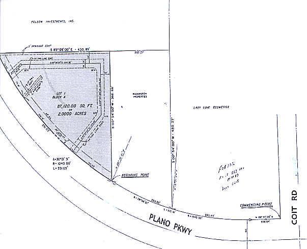 4031 W Plano Pky, Plano, TX à vendre - Plan cadastral – Image 2 sur 2